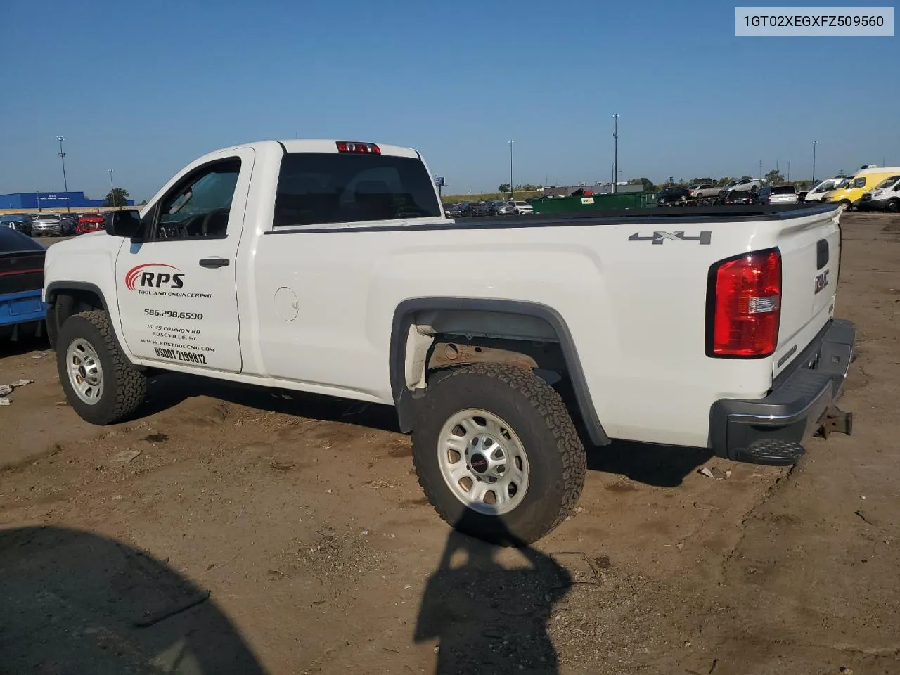 2015 GMC Sierra K2500 Heavy Duty VIN: 1GT02XEGXFZ509560 Lot: 71269294