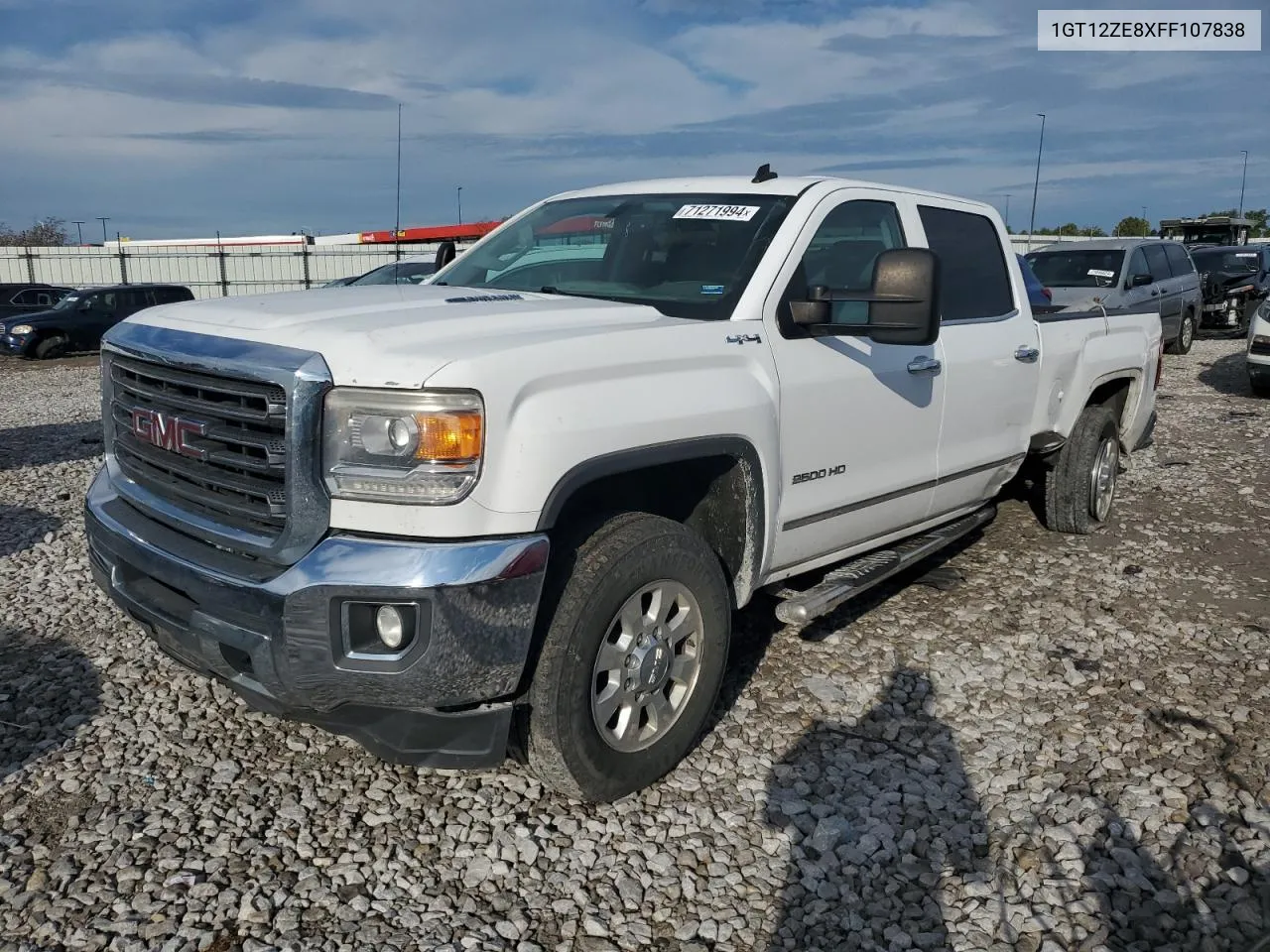 2015 GMC Sierra K2500 Slt VIN: 1GT12ZE8XFF107838 Lot: 71271994