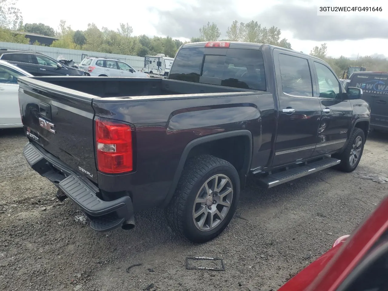 2015 GMC Sierra K1500 Denali VIN: 3GTU2WEC4FG491646 Lot: 71392354