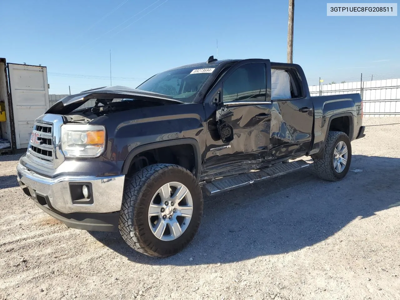 2015 GMC Sierra C1500 Sle VIN: 3GTP1UEC8FG208511 Lot: 71412964