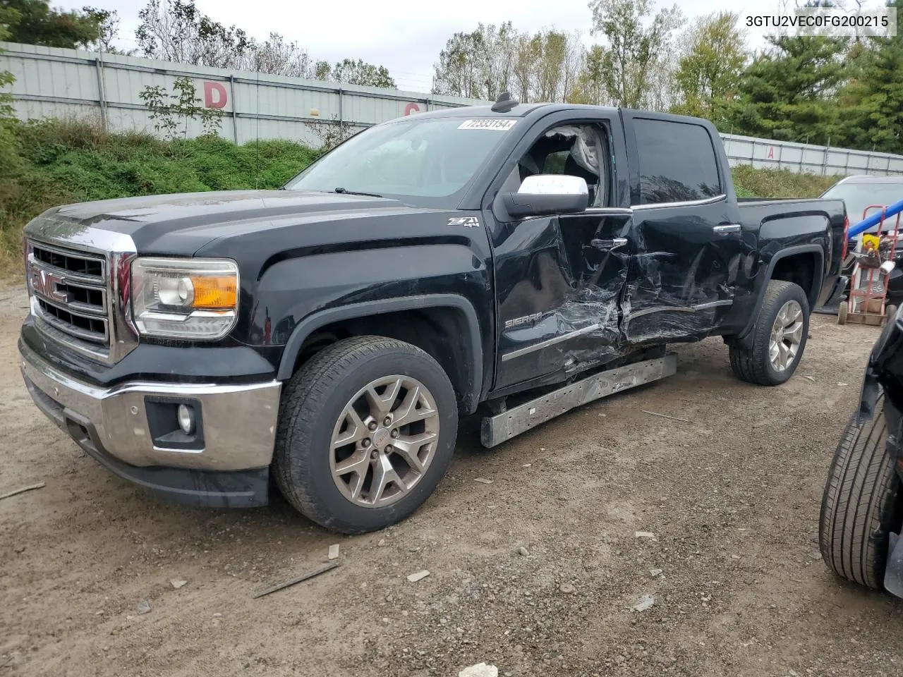 2015 GMC Sierra K1500 Slt VIN: 3GTU2VEC0FG200215 Lot: 72333154