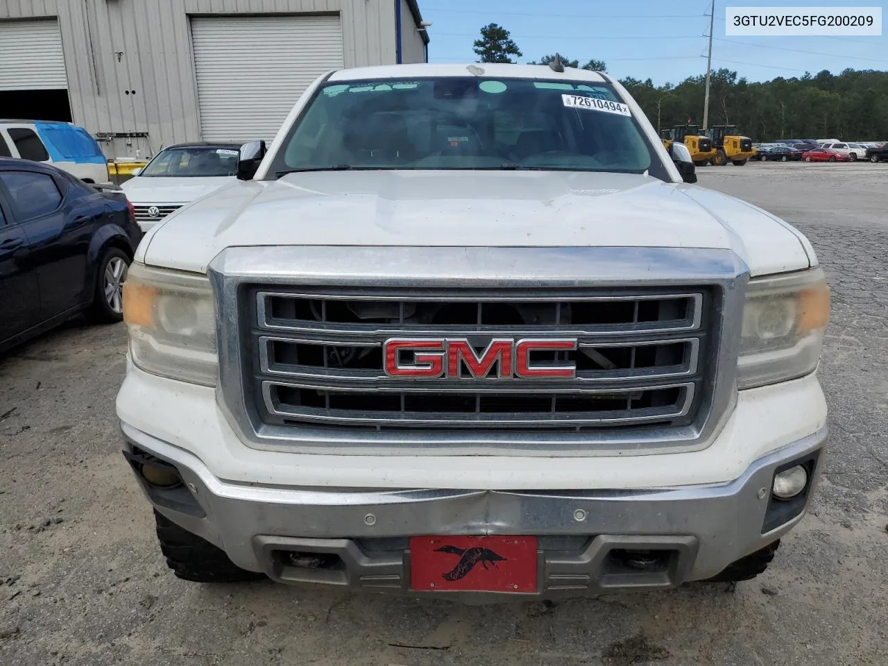 2015 GMC Sierra K1500 Slt VIN: 3GTU2VEC5FG200209 Lot: 72610494