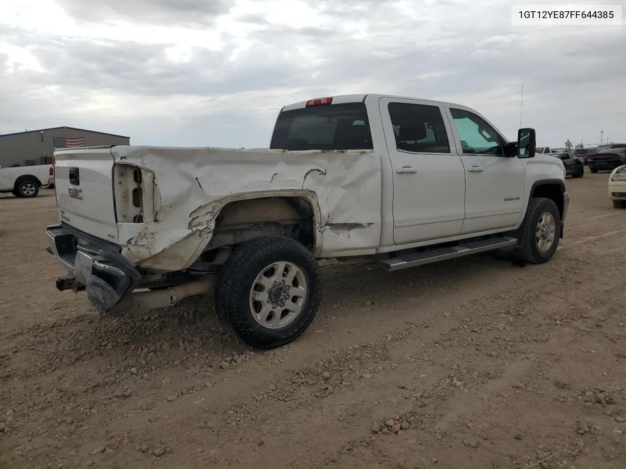 2015 GMC Sierra K2500 Sle VIN: 1GT12YE87FF644385 Lot: 72631294