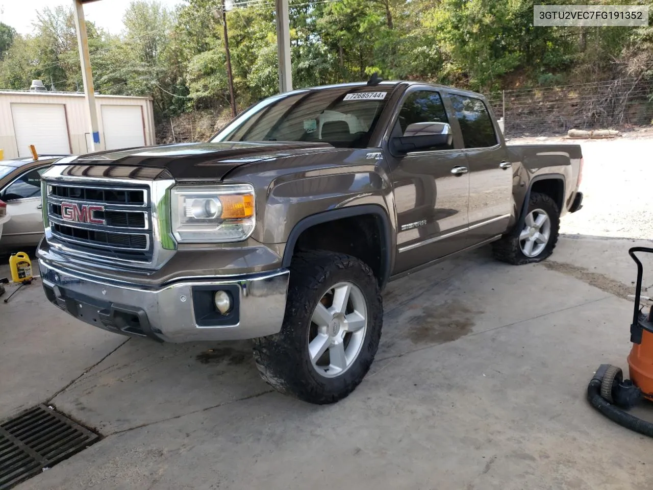 2015 GMC Sierra K1500 Slt VIN: 3GTU2VEC7FG191352 Lot: 72685744