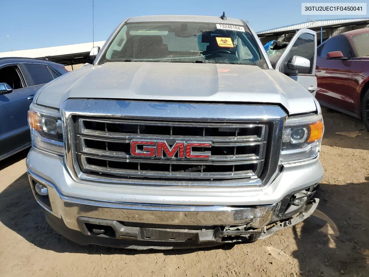 2015 GMC Sierra K1500 Sle VIN: 3GTU2UEC1FG450041 Lot: 73240104