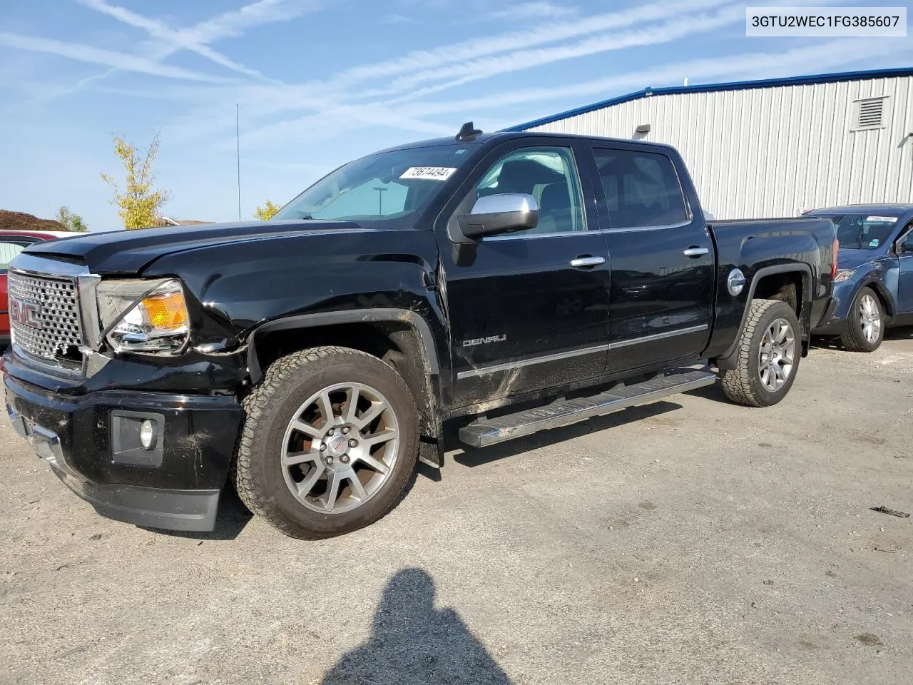 2015 GMC Sierra K1500 Denali VIN: 3GTU2WEC1FG385607 Lot: 73674494