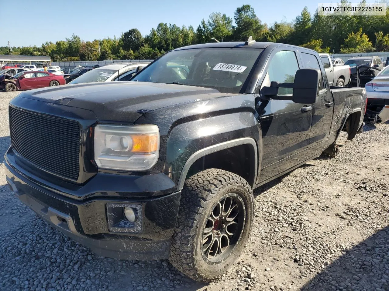 2015 GMC Sierra K1500 VIN: 1GTV2TEC8FZ275155 Lot: 73748874