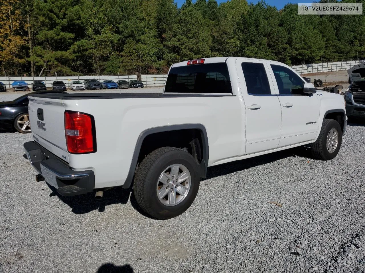 2015 GMC Sierra K1500 Sle VIN: 1GTV2UEC6FZ429674 Lot: 73780004