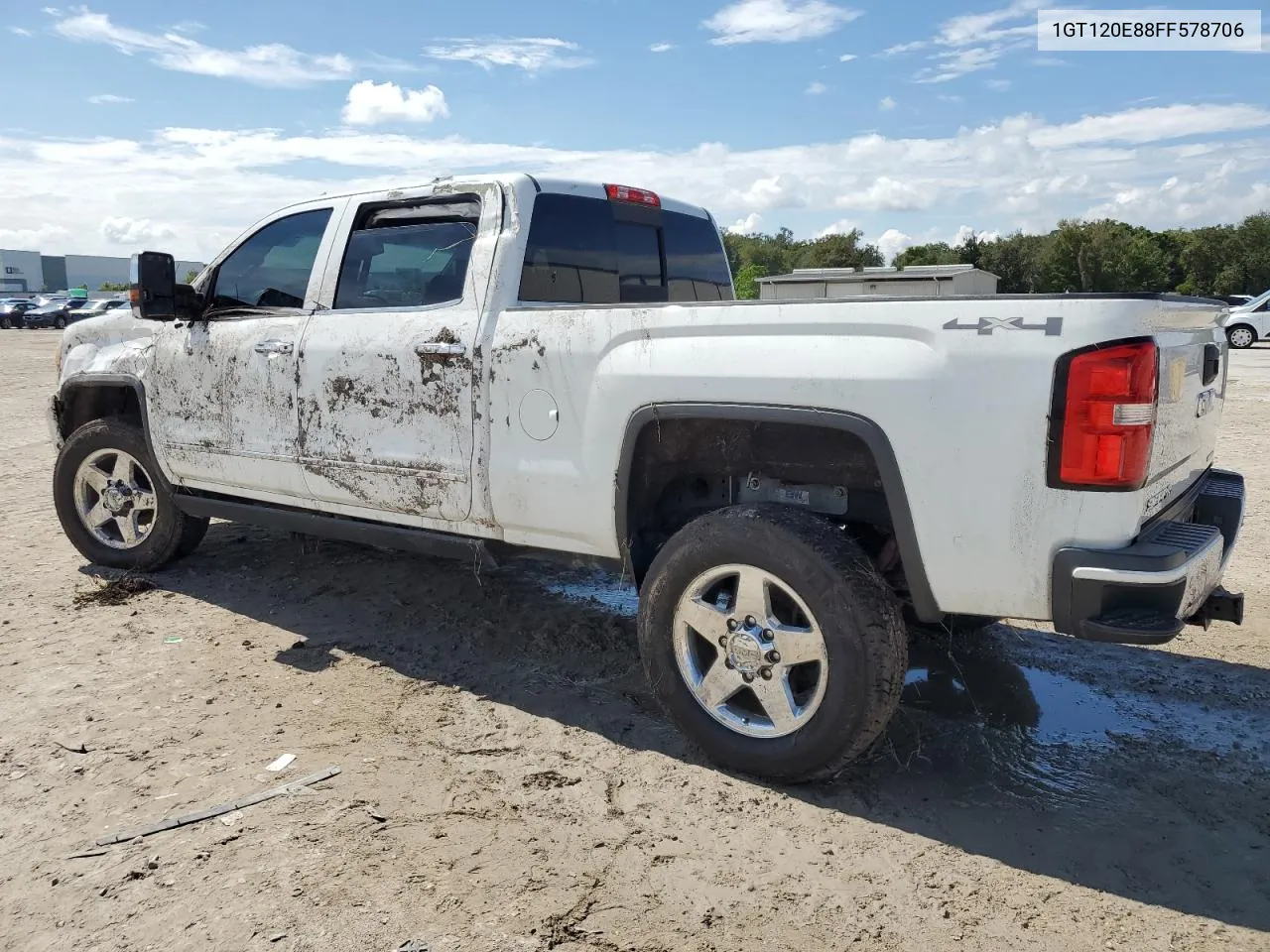 2015 GMC Sierra K2500 Denali VIN: 1GT120E88FF578706 Lot: 73956964