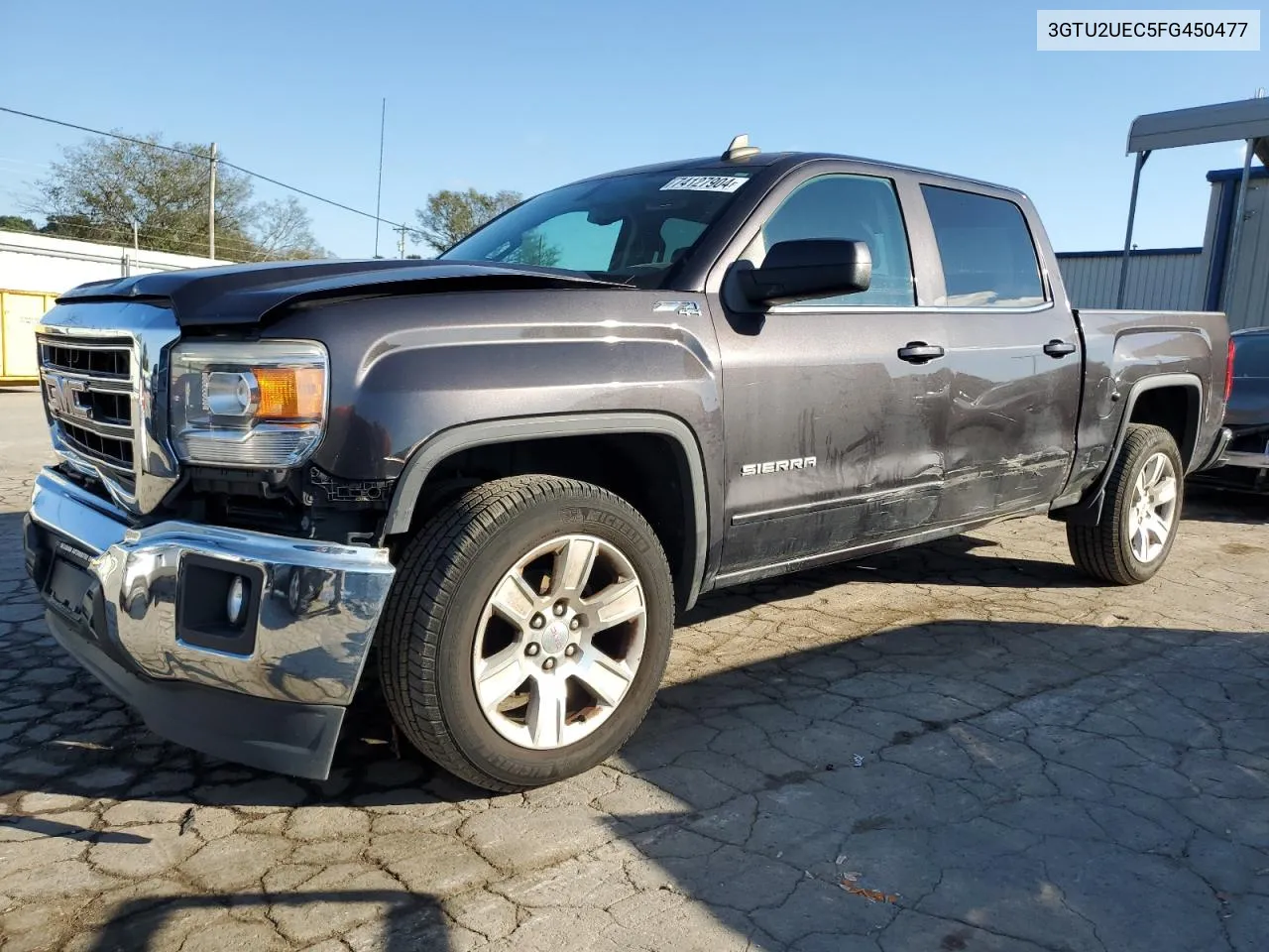 2015 GMC Sierra K1500 Sle VIN: 3GTU2UEC5FG450477 Lot: 74127904