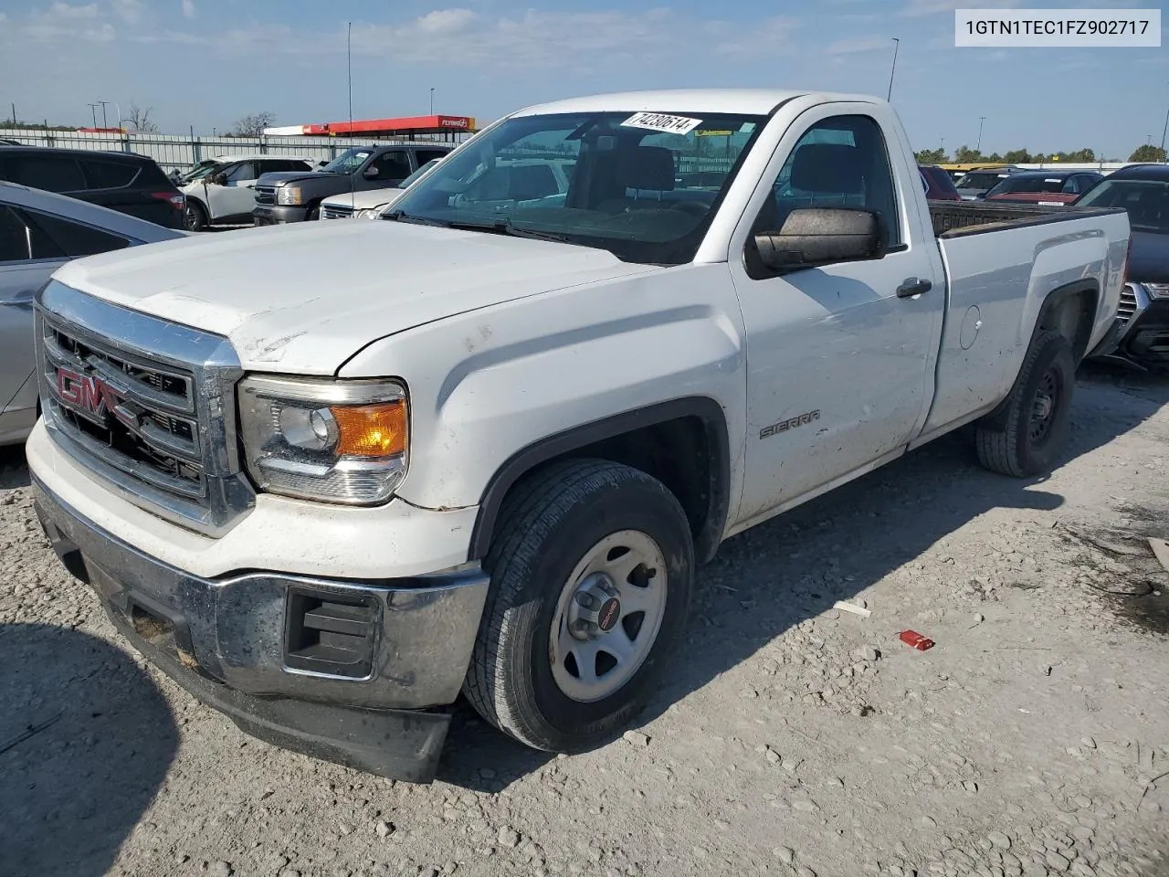 2015 GMC Sierra C1500 VIN: 1GTN1TEC1FZ902717 Lot: 74230614