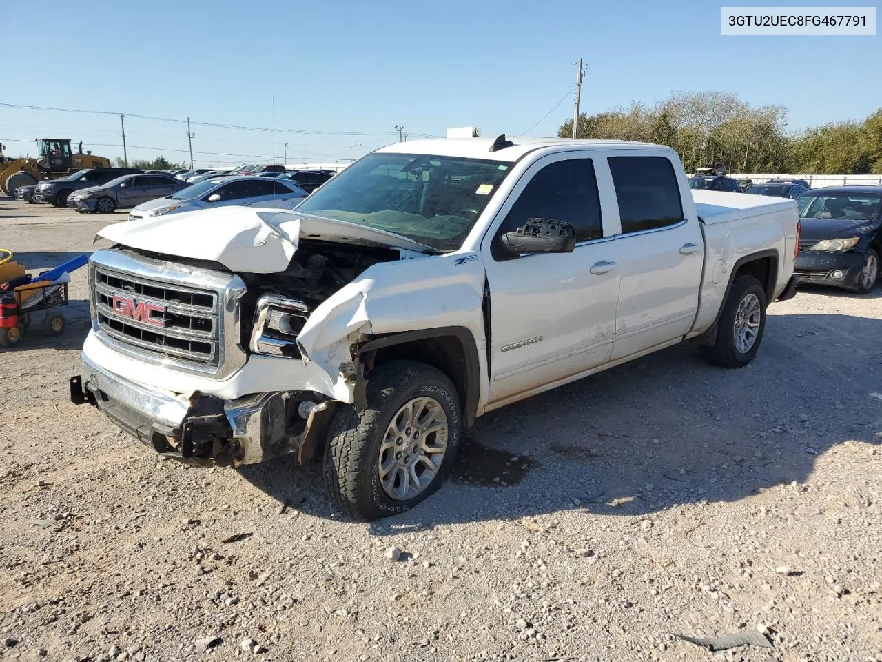 2015 GMC Sierra K1500 Sle VIN: 3GTU2UEC8FG467791 Lot: 74382474