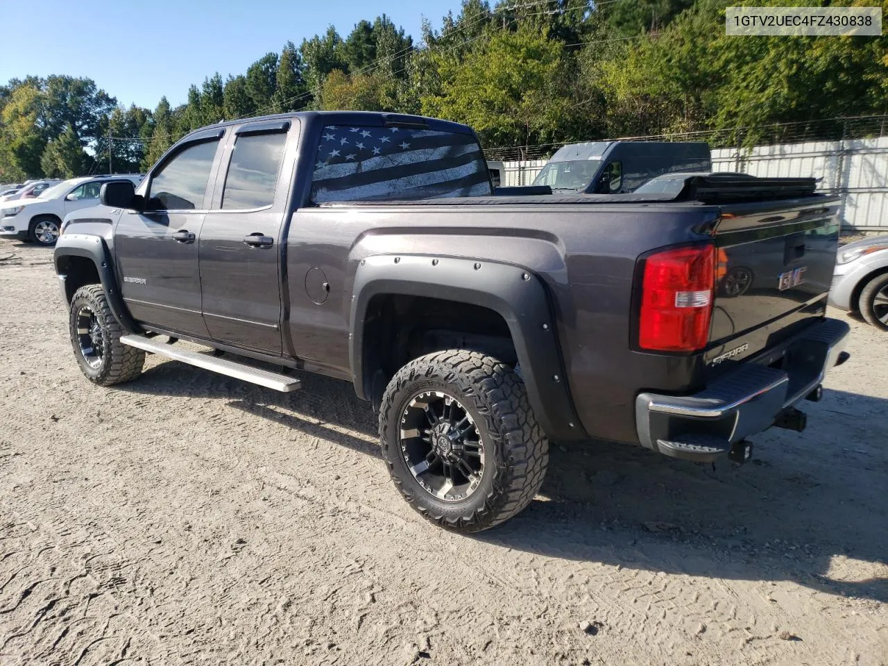 2015 GMC Sierra K1500 Sle VIN: 1GTV2UEC4FZ430838 Lot: 74653814