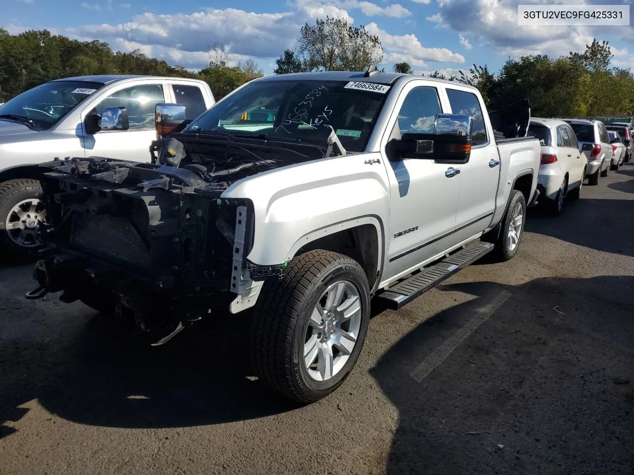 2015 GMC Sierra K1500 Slt VIN: 3GTU2VEC9FG425331 Lot: 74663584