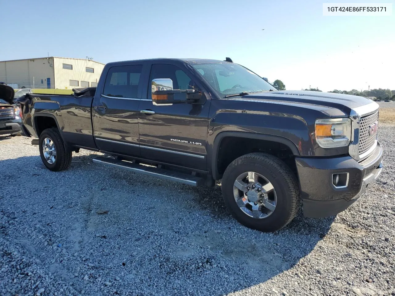 2015 GMC Sierra K3500 Denali VIN: 1GT424E86FF533171 Lot: 74837874