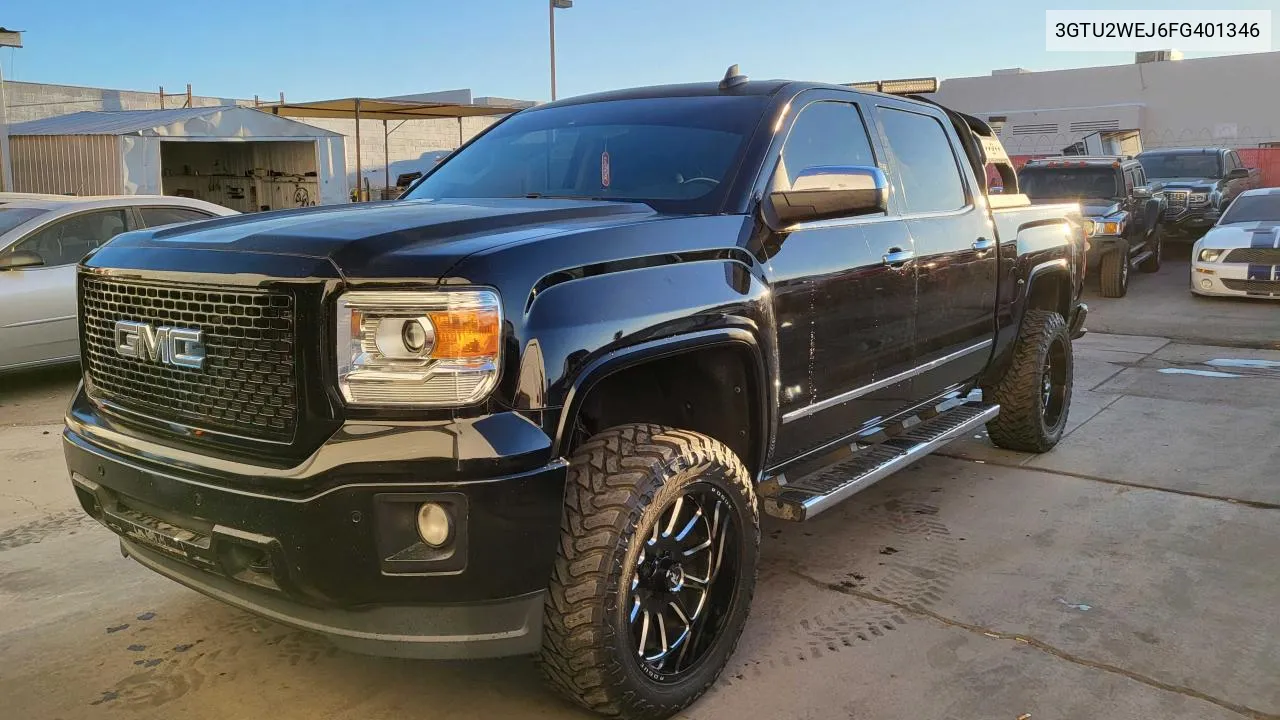 2015 GMC Sierra K1500 Denali VIN: 3GTU2WEJ6FG401346 Lot: 74848054