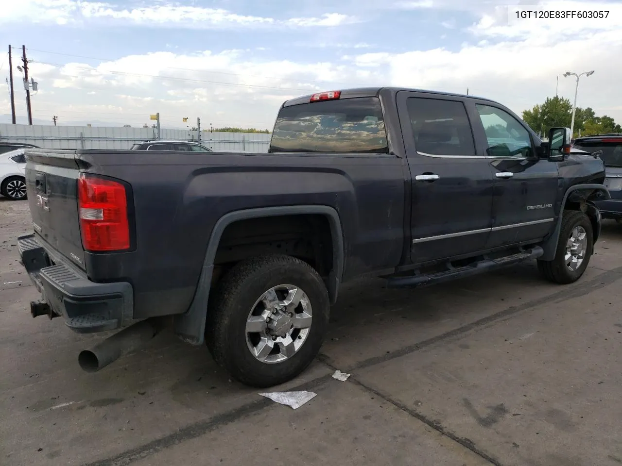 2015 GMC Sierra K2500 Denali VIN: 1GT120E83FF603057 Lot: 74940374