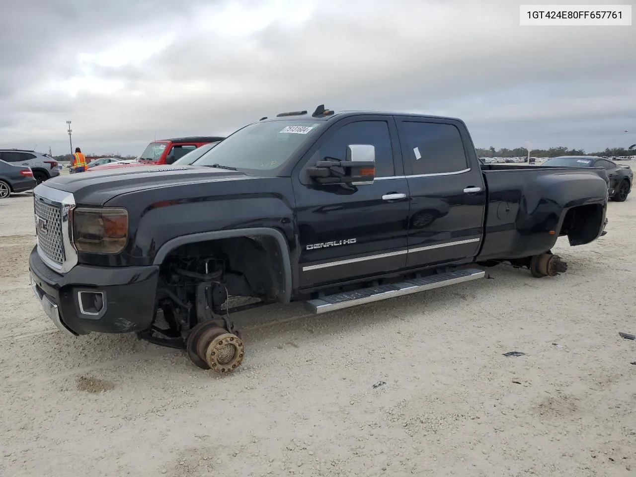 2015 GMC Sierra K3500 Denali VIN: 1GT424E80FF657761 Lot: 75131604