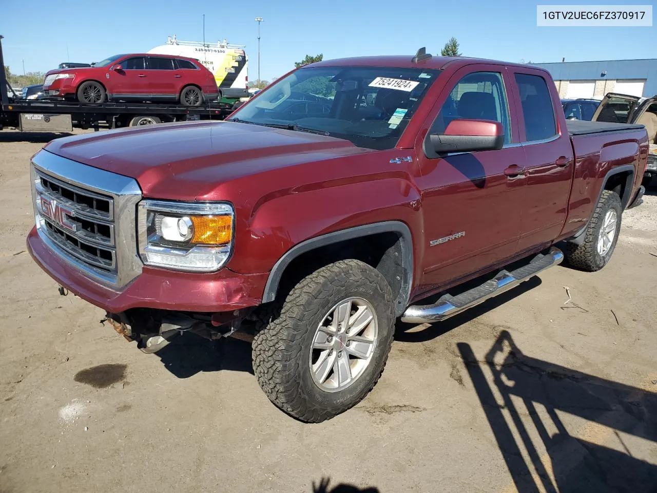 1GTV2UEC6FZ370917 2015 GMC Sierra K1500 Sle