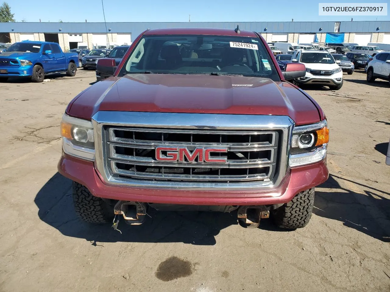 1GTV2UEC6FZ370917 2015 GMC Sierra K1500 Sle