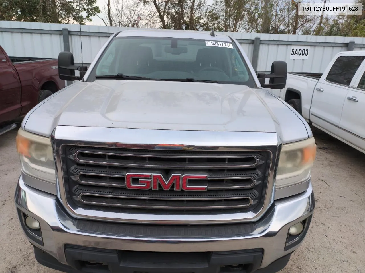 1GT12YEG0FF191623 2015 GMC Sierra K2500 Sle