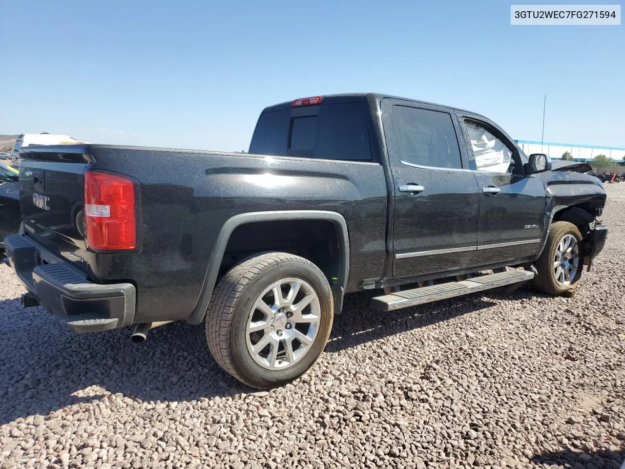 2015 GMC Sierra K1500 Denali VIN: 3GTU2WEC7FG271594 Lot: 75530834