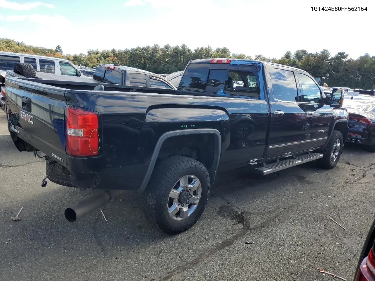 2015 GMC Sierra K3500 Denali VIN: 1GT424E80FF562164 Lot: 75744004