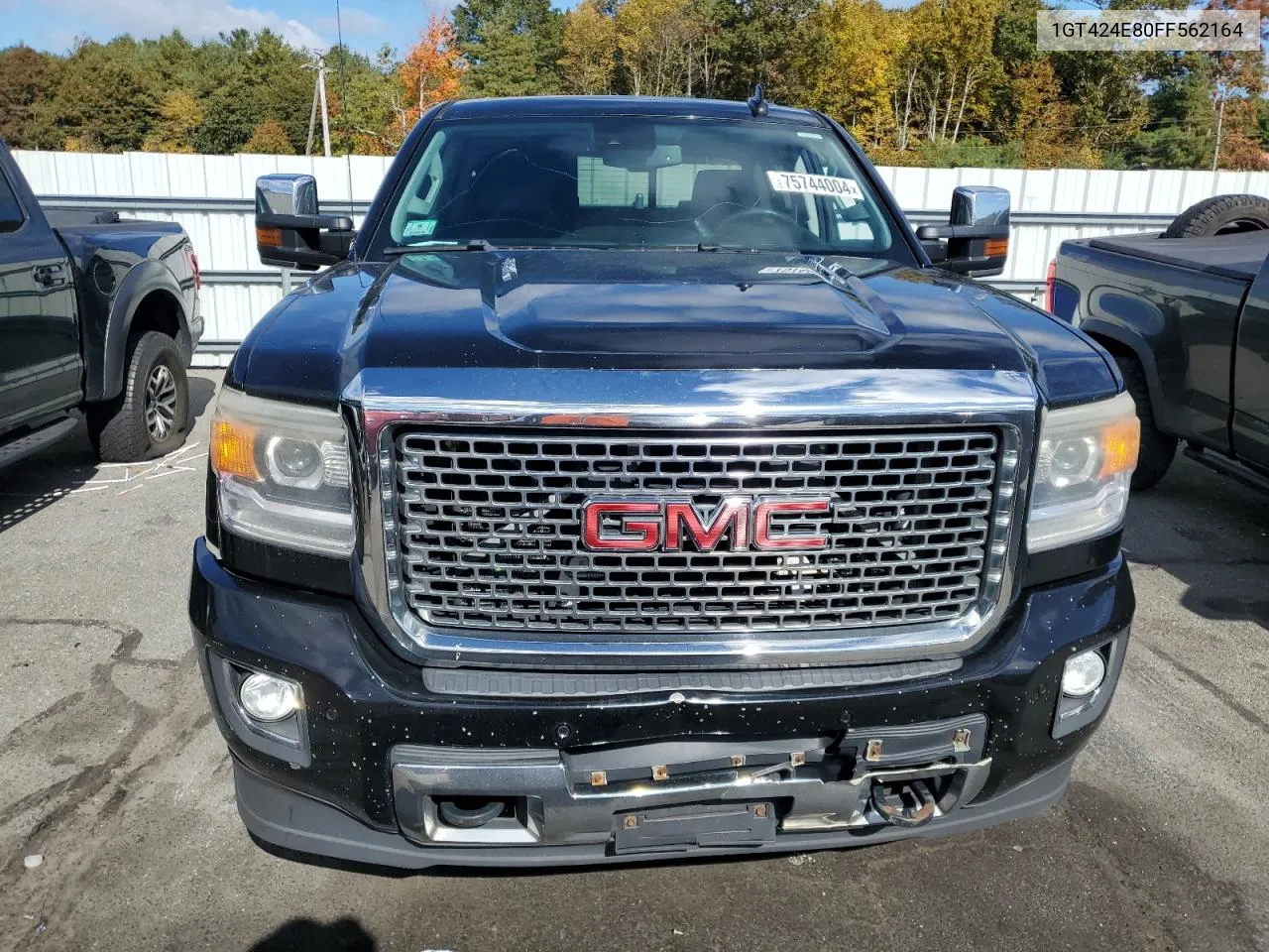 2015 GMC Sierra K3500 Denali VIN: 1GT424E80FF562164 Lot: 75744004