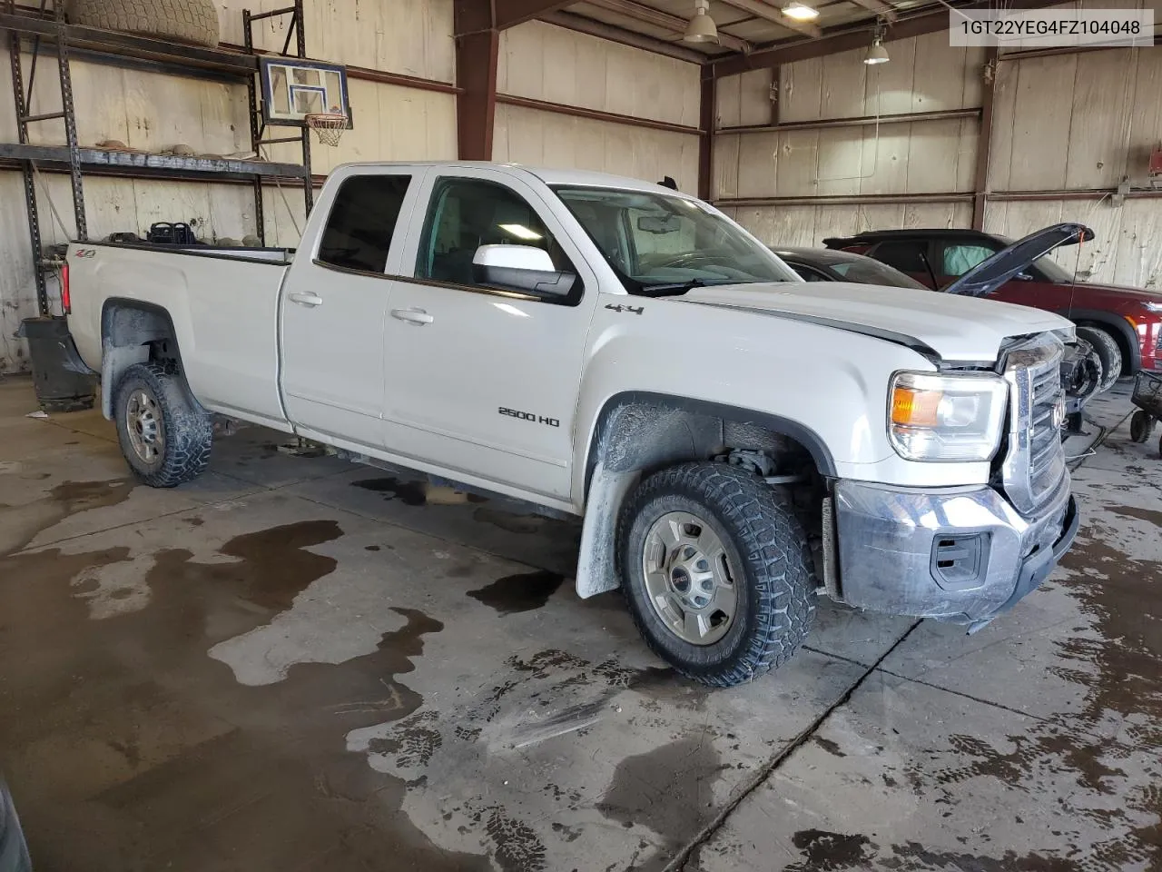 2015 GMC Sierra K2500 Sle VIN: 1GT22YEG4FZ104048 Lot: 75746294