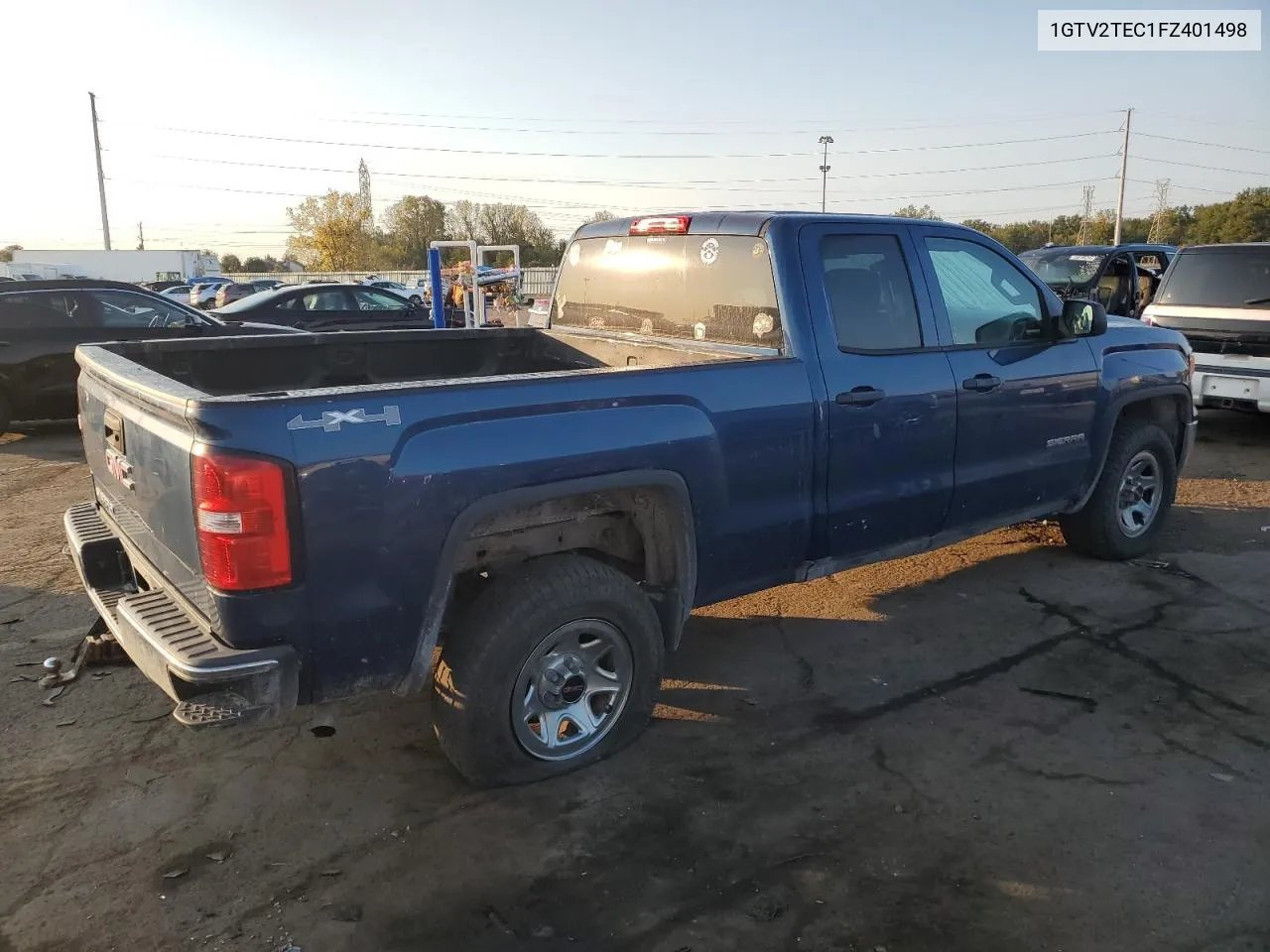 2015 GMC Sierra K1500 VIN: 1GTV2TEC1FZ401498 Lot: 75841104