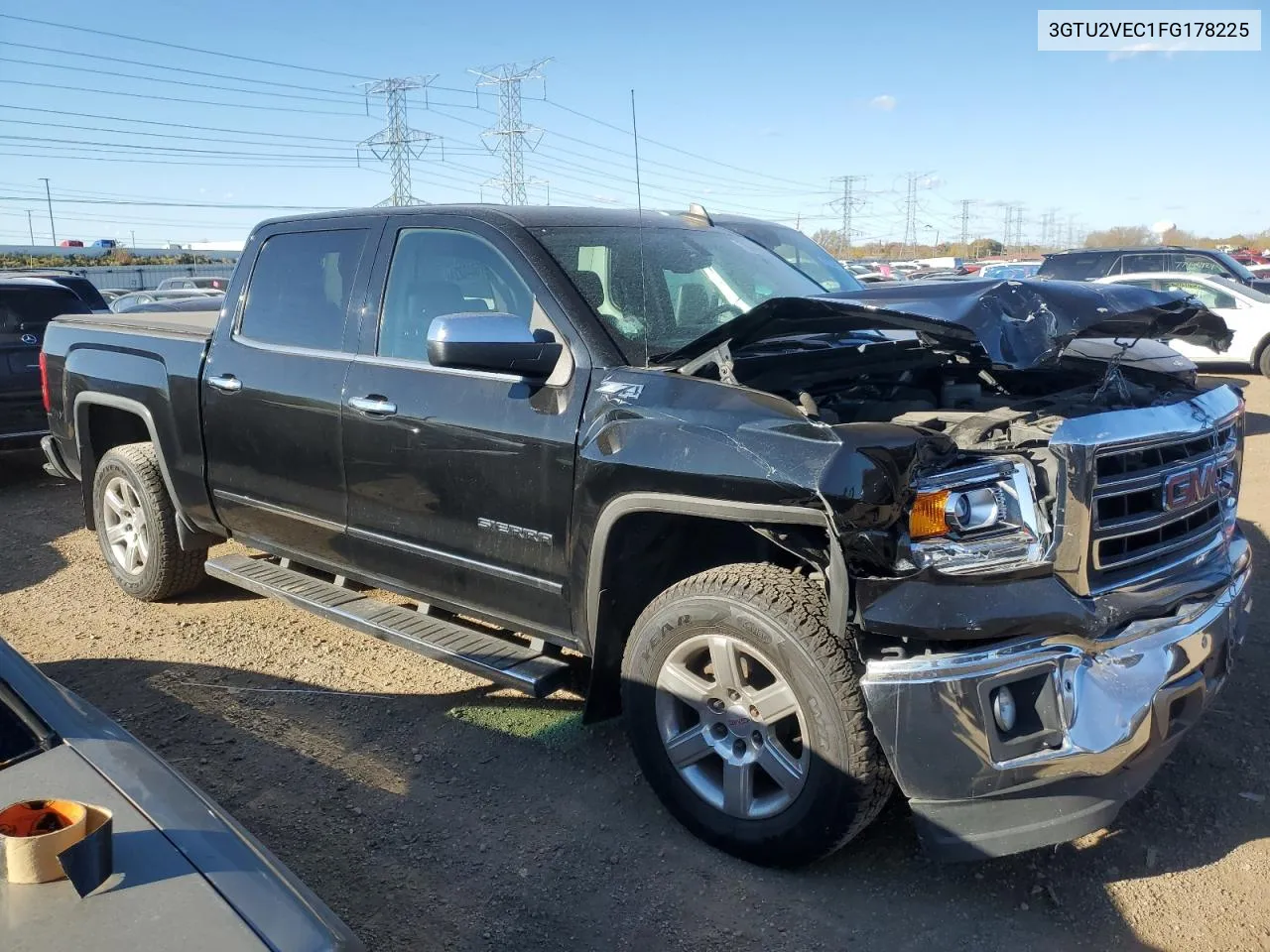 2015 GMC Sierra K1500 Slt VIN: 3GTU2VEC1FG178225 Lot: 76045224