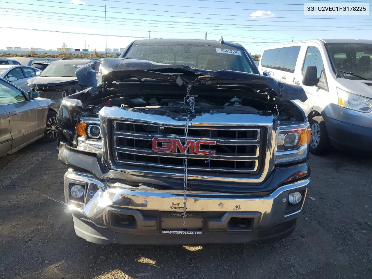 2015 GMC Sierra K1500 Slt VIN: 3GTU2VEC1FG178225 Lot: 76045224