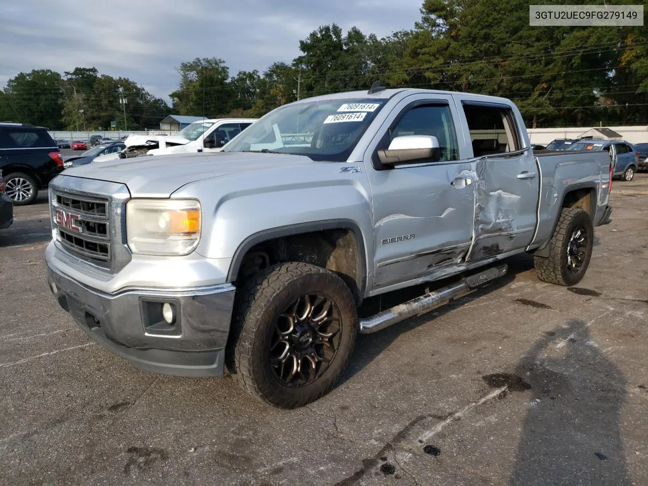 2015 GMC Sierra K1500 Sle VIN: 3GTU2UEC9FG279149 Lot: 76091614