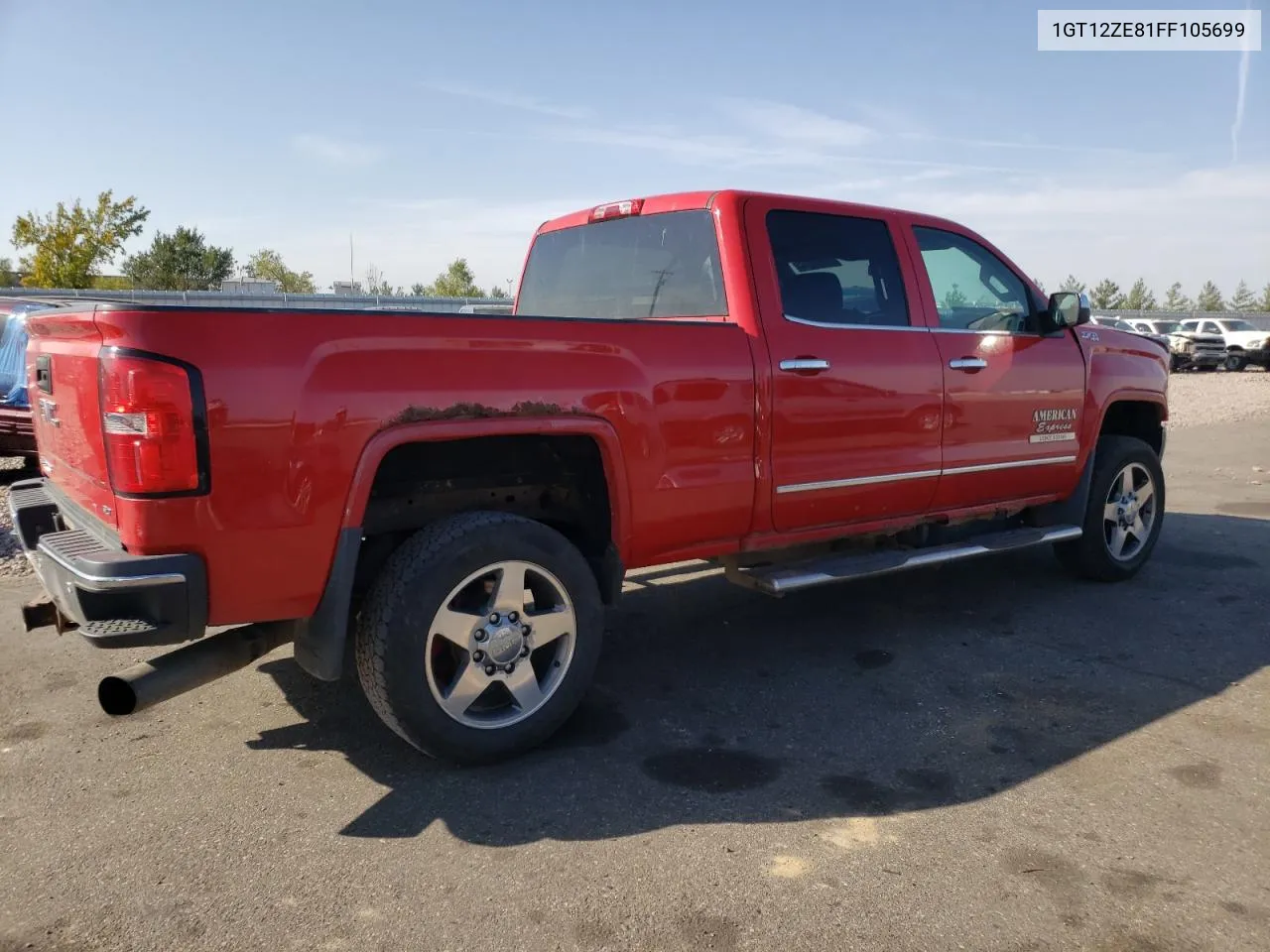 2015 GMC Sierra K2500 Slt VIN: 1GT12ZE81FF105699 Lot: 76294324