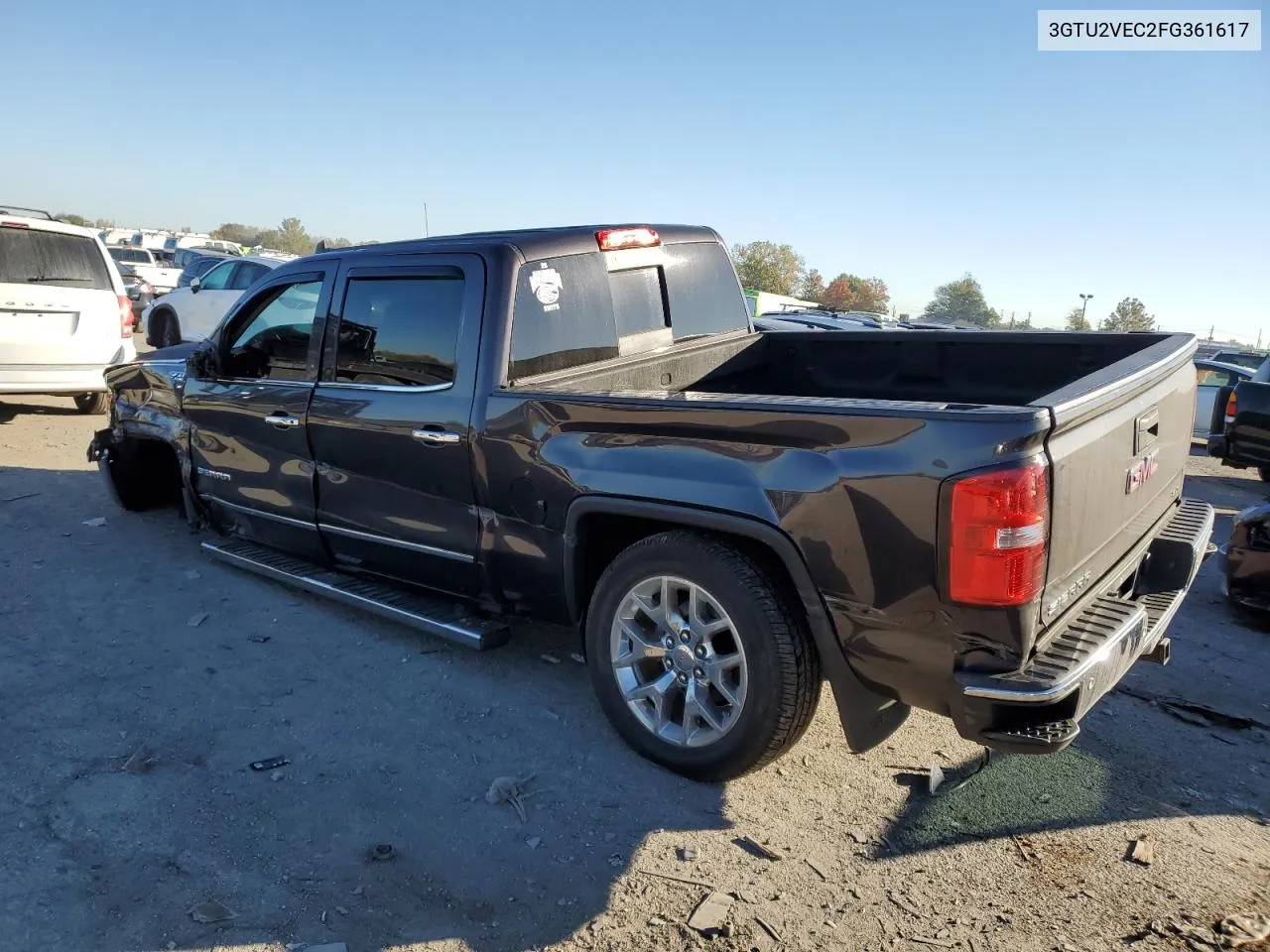 2015 GMC Sierra K1500 Slt VIN: 3GTU2VEC2FG361617 Lot: 76421064