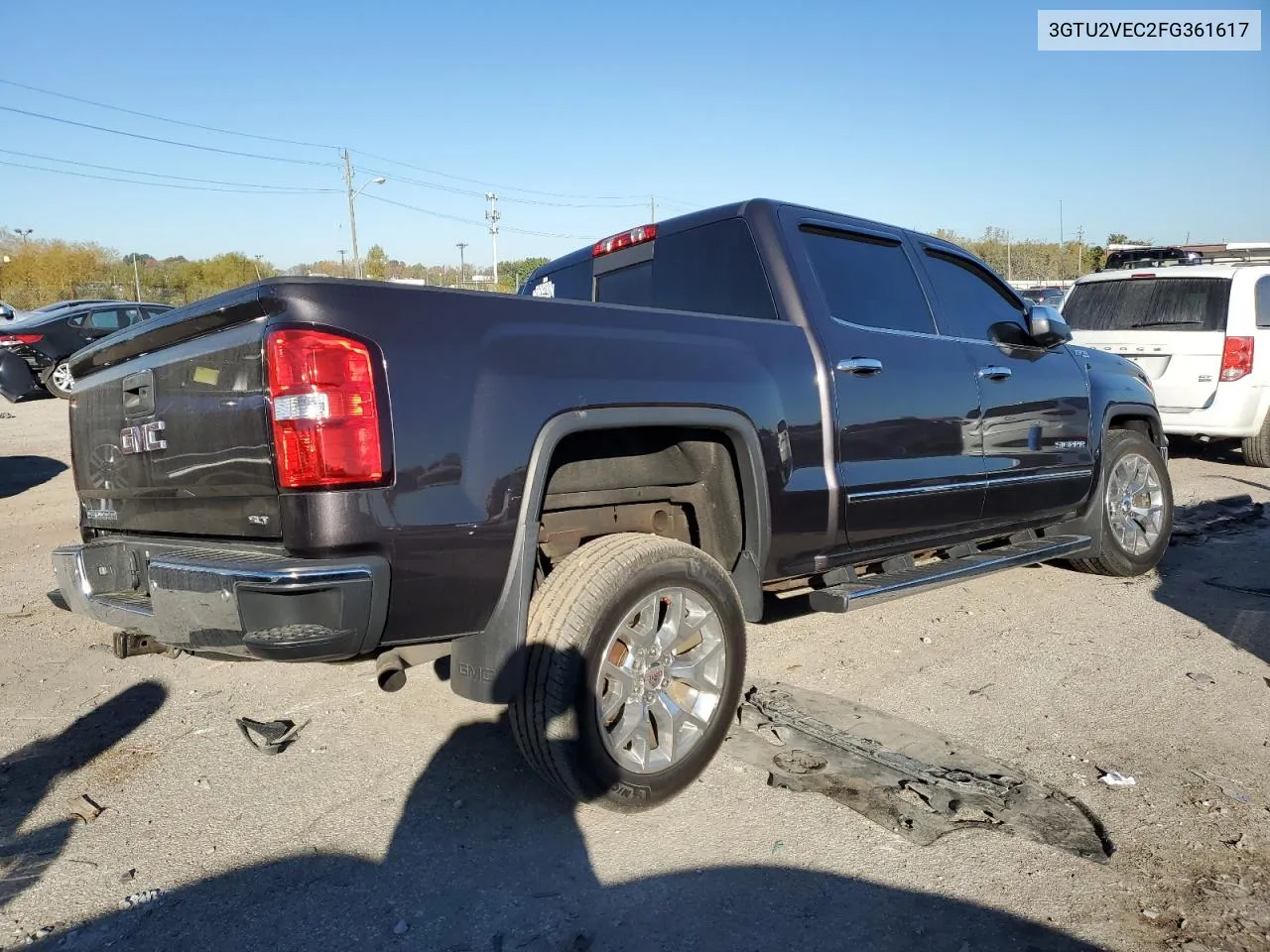 2015 GMC Sierra K1500 Slt VIN: 3GTU2VEC2FG361617 Lot: 76421064