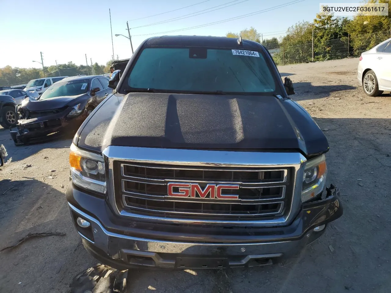 2015 GMC Sierra K1500 Slt VIN: 3GTU2VEC2FG361617 Lot: 76421064