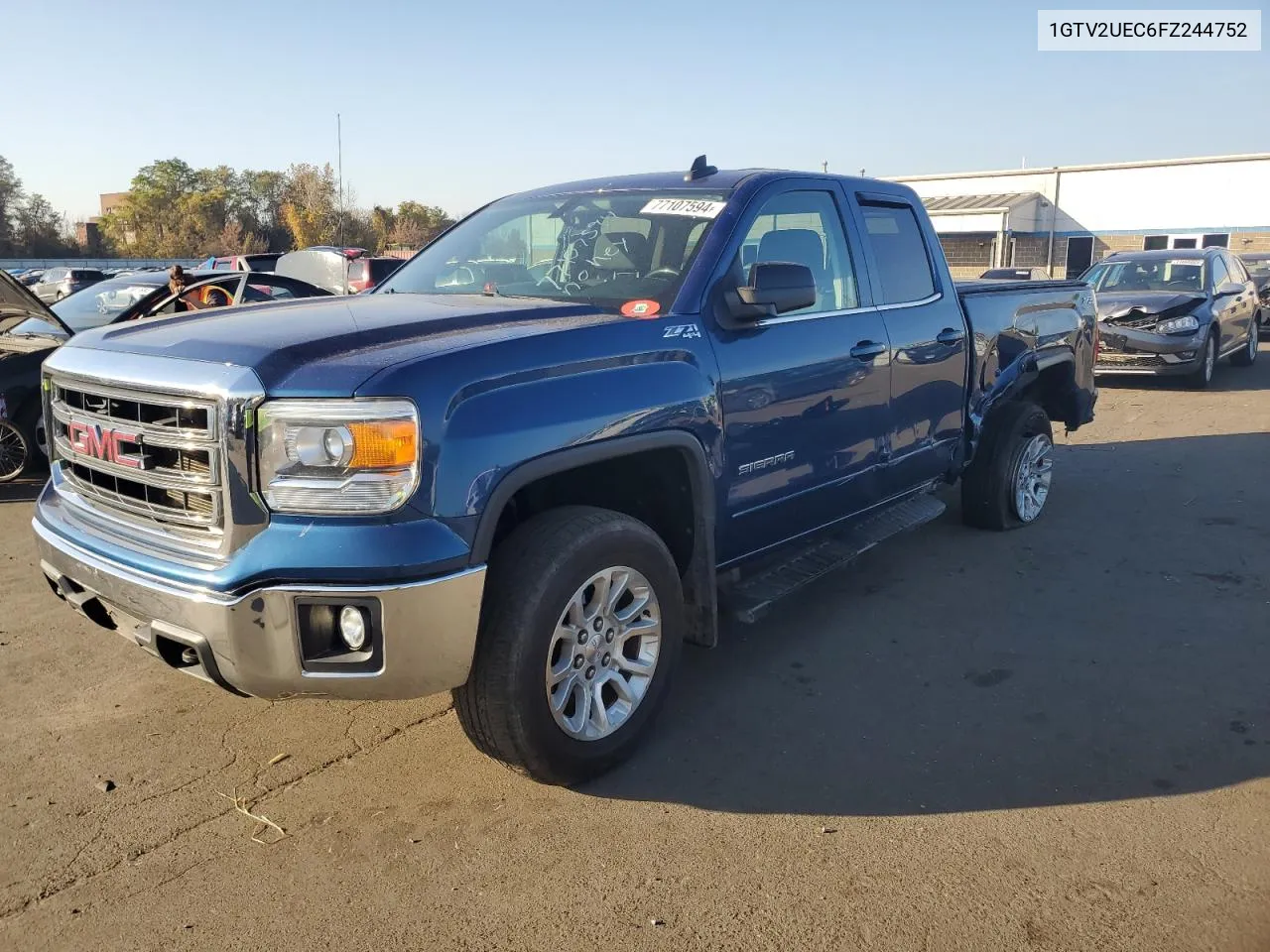 2015 GMC Sierra K1500 Sle VIN: 1GTV2UEC6FZ244752 Lot: 77107594