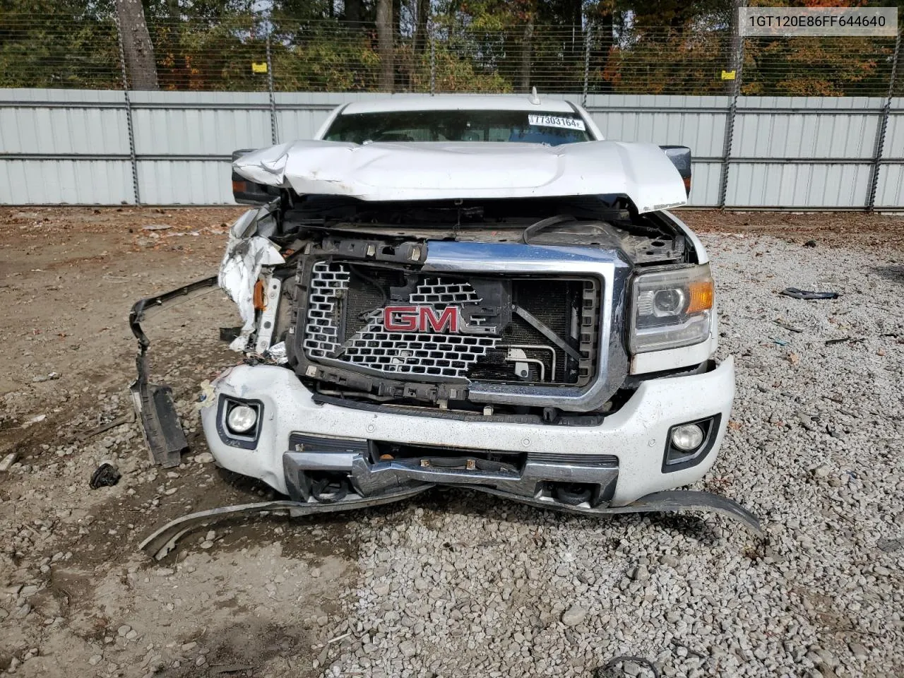 2015 GMC Sierra K2500 Denali VIN: 1GT120E86FF644640 Lot: 77303164