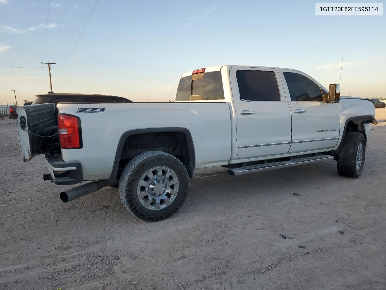 2015 GMC Sierra K2500 Denali VIN: 1GT120E82FF595114 Lot: 77699494