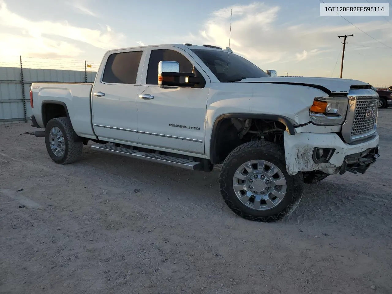 2015 GMC Sierra K2500 Denali VIN: 1GT120E82FF595114 Lot: 77699494