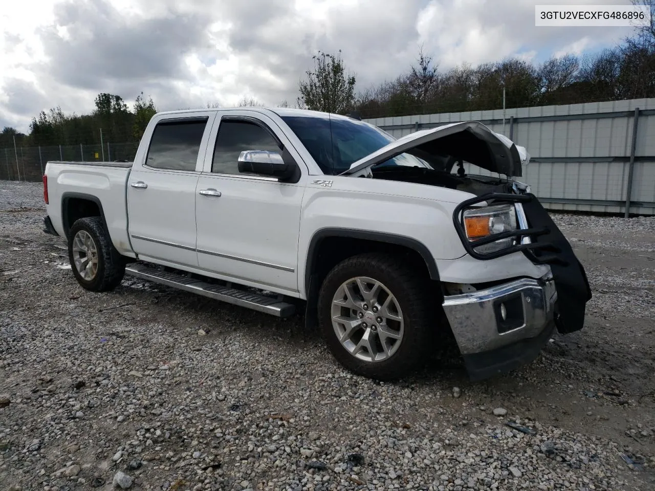 2015 GMC Sierra K1500 Slt VIN: 3GTU2VECXFG486896 Lot: 78907904