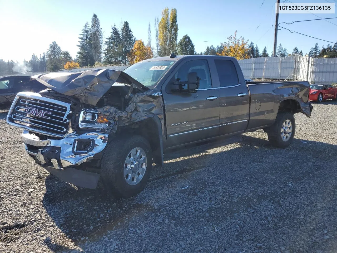 2015 GMC Sierra K3500 Slt VIN: 1GT523EG5FZ136135 Lot: 79575354