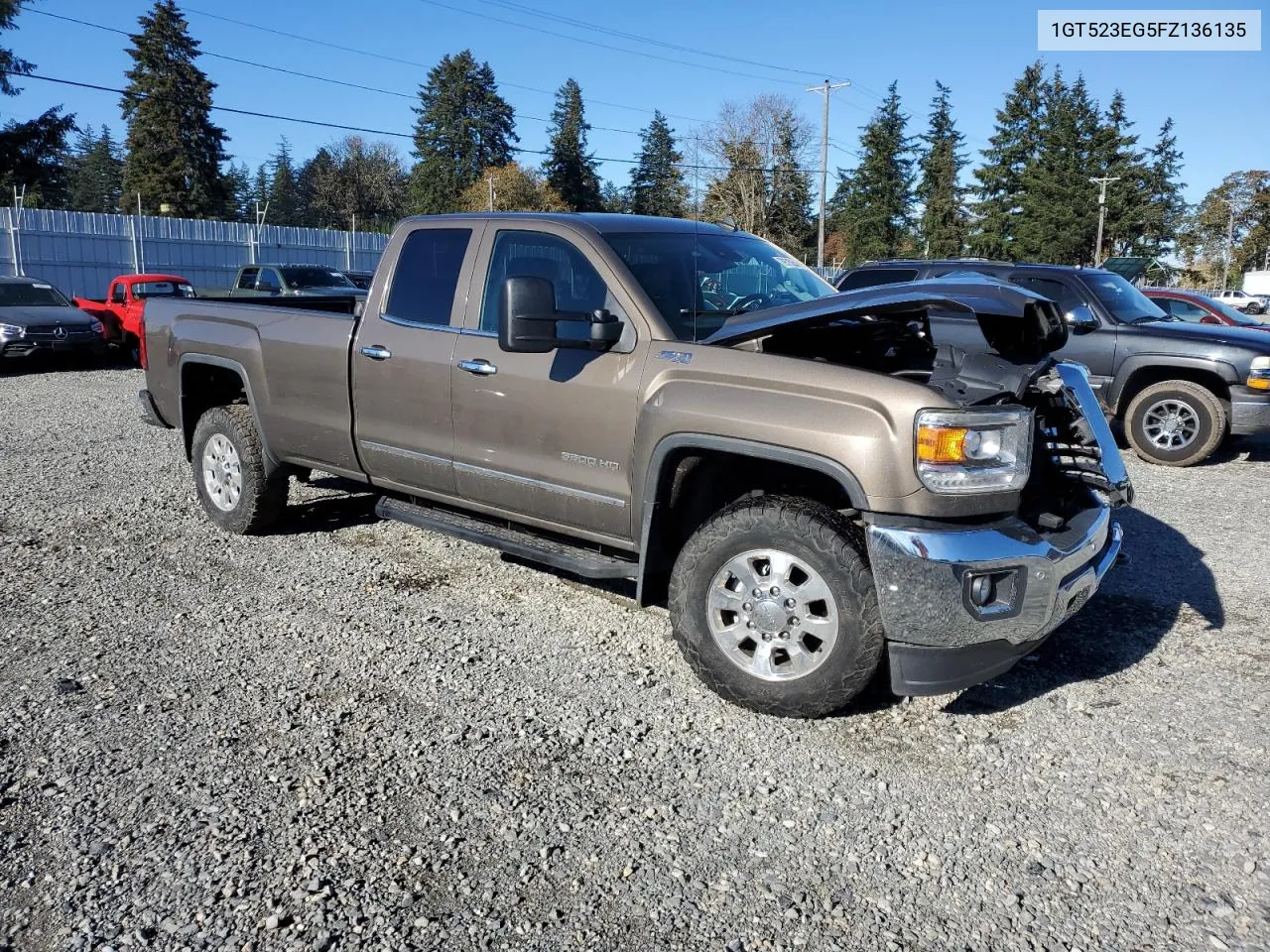 2015 GMC Sierra K3500 Slt VIN: 1GT523EG5FZ136135 Lot: 79575354