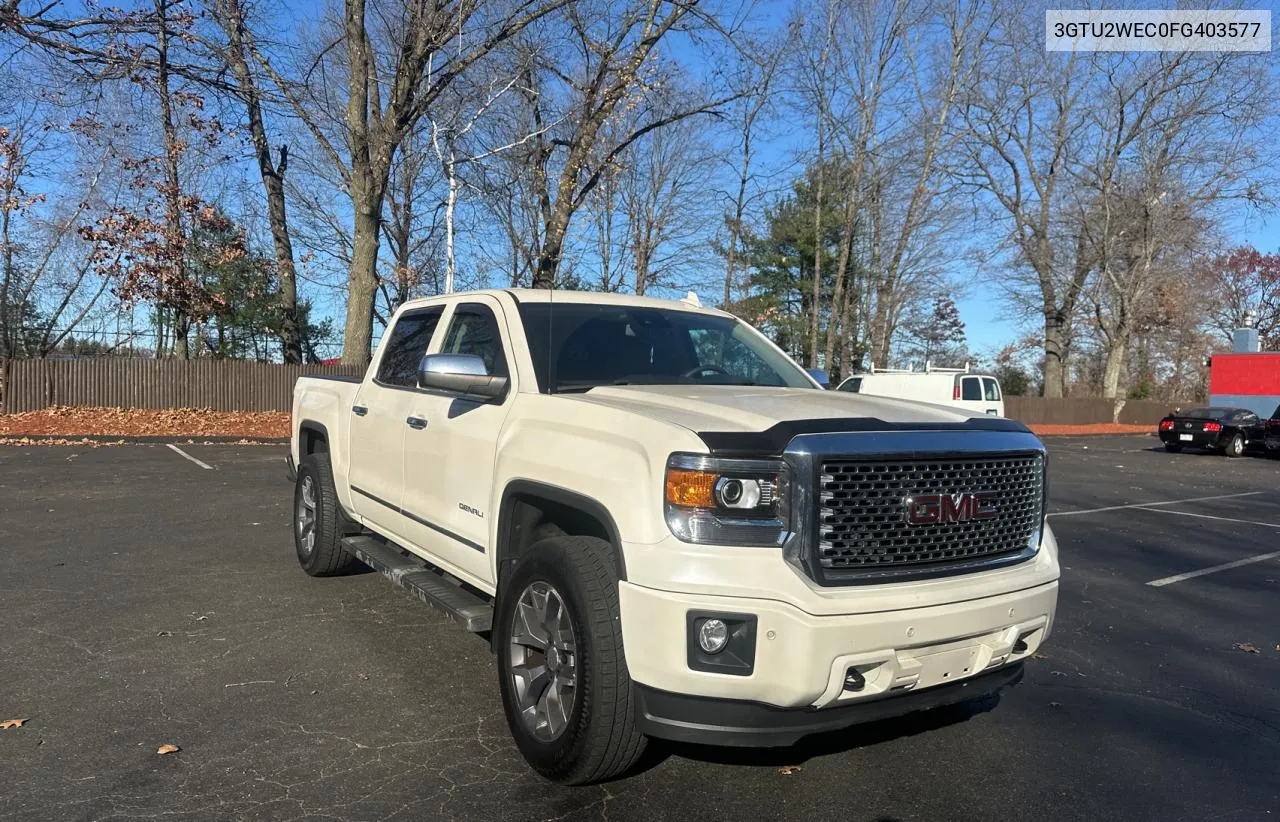 2015 GMC Sierra K1500 Denali VIN: 3GTU2WEC0FG403577 Lot: 80368994