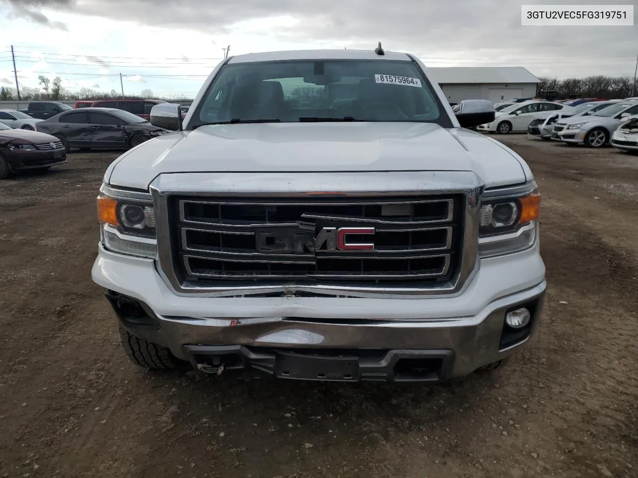 2015 GMC Sierra K1500 Slt VIN: 3GTU2VEC5FG319751 Lot: 81575964