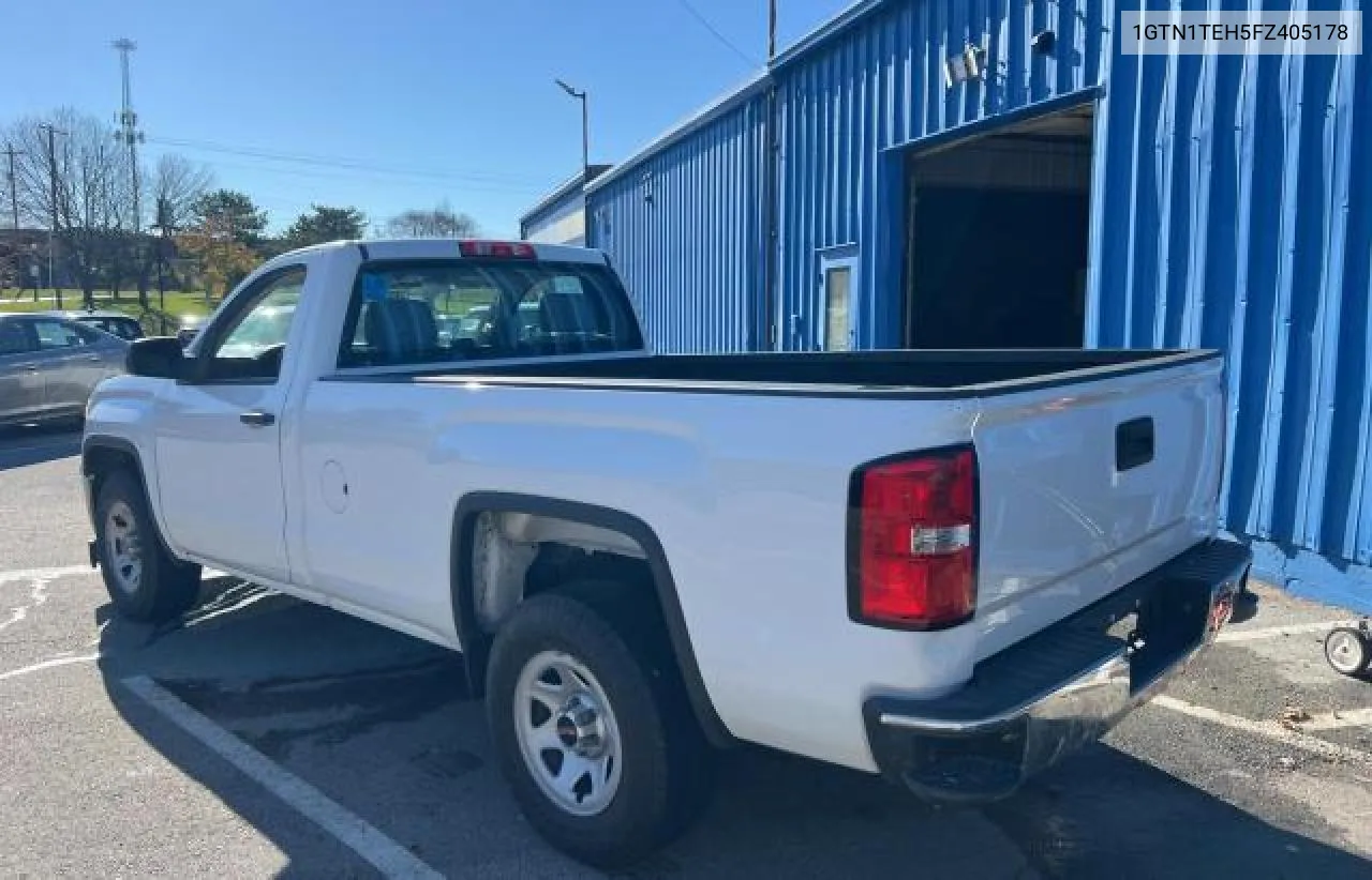 2015 GMC Sierra C1500 VIN: 1GTN1TEH5FZ405178 Lot: 81734684