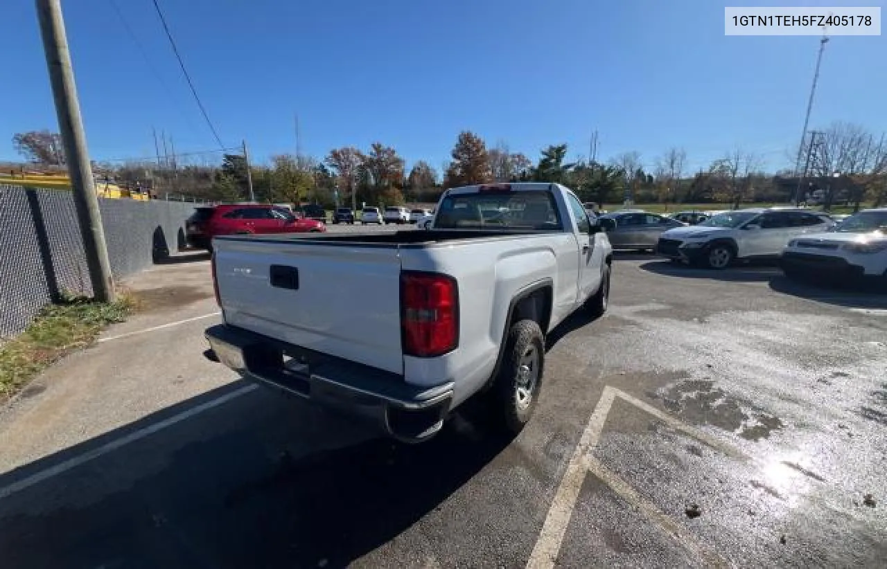 2015 GMC Sierra C1500 VIN: 1GTN1TEH5FZ405178 Lot: 81734684