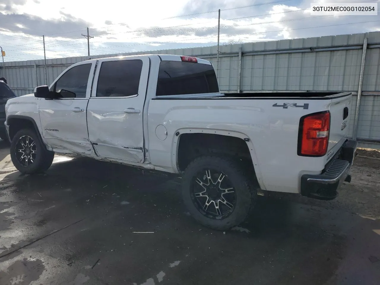 2016 GMC Sierra K1500 Sle VIN: 3GTU2MEC0GG102054 Lot: 48561634