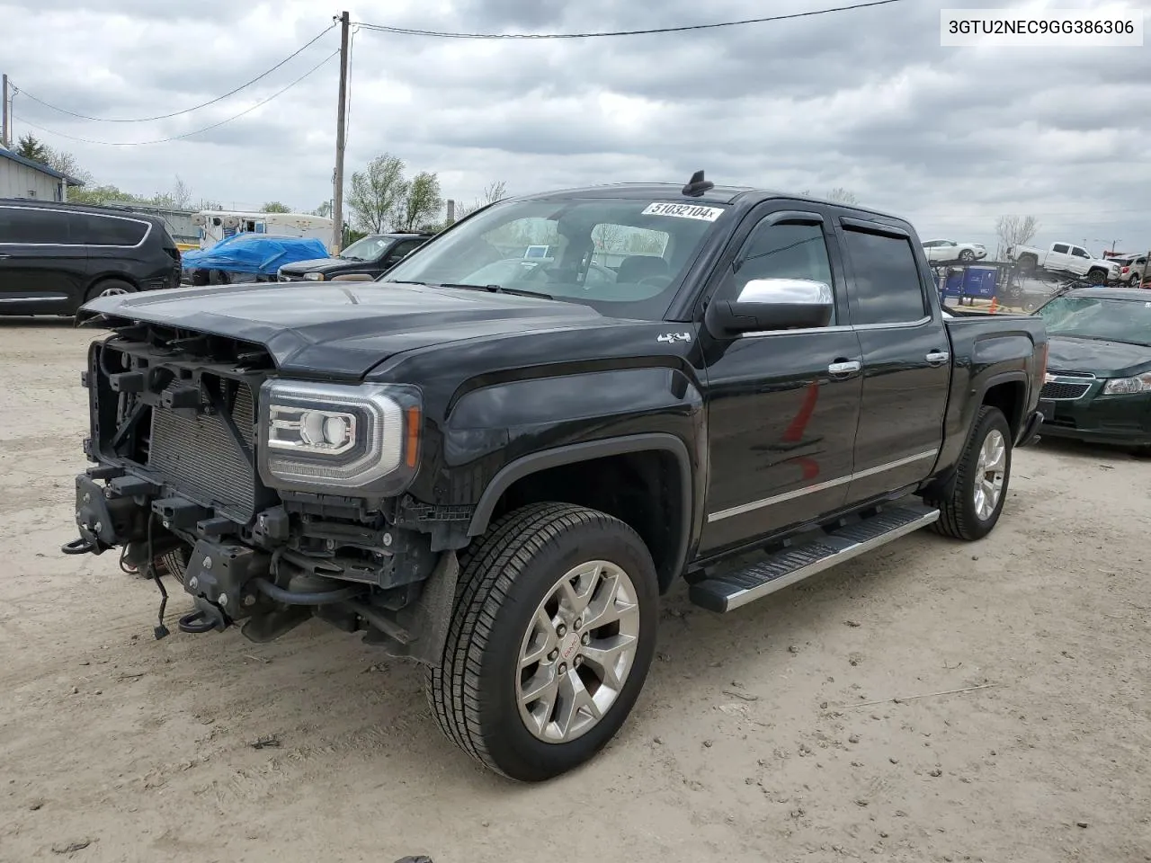 2016 GMC Sierra K1500 Slt VIN: 3GTU2NEC9GG386306 Lot: 51032104